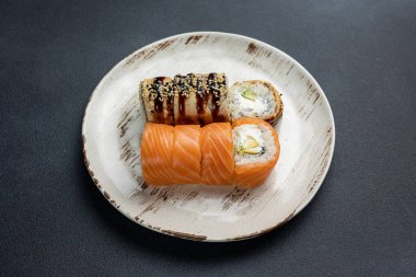 Japon mutfağı. Philadelphia 'nın çeşitli ekmekleri. Kapat.