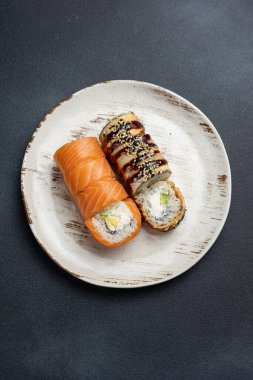 Japon mutfağı. Philadelphia 'nın çeşitli ekmekleri. Kapat.