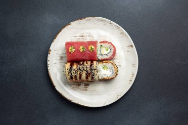 Japon mutfağı. Philadelphia 'nın çeşitli ekmekleri. Kapat.