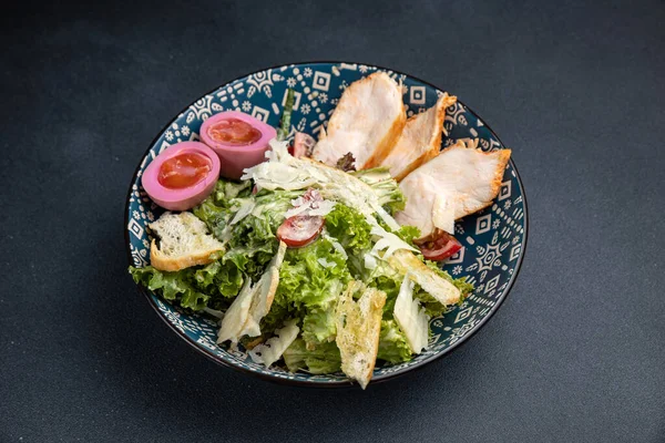 Delicious Salad Restaurant Close — Stock Photo, Image