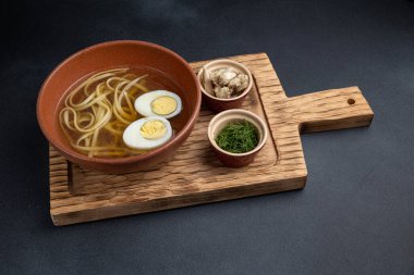 Lokantadaki şeften lezzetli bir çorba.