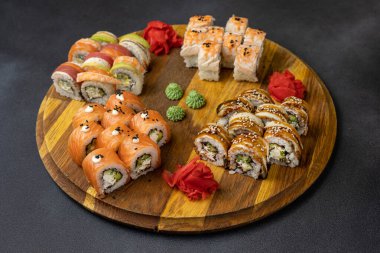 Japon restoranının lezzetli dürümleri.