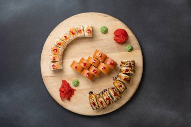 Japon restoranının lezzetli dürümleri.