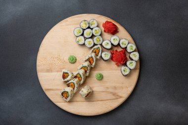 Japon restoranının lezzetli dürümleri.