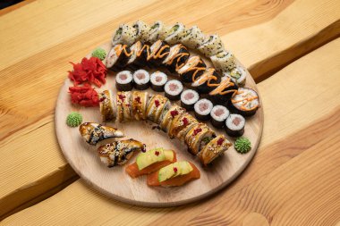 Japon restoranının lezzetli dürümleri.