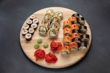 Japon restoranının lezzetli dürümleri.