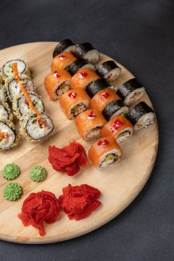 Japon restoranının lezzetli dürümleri.