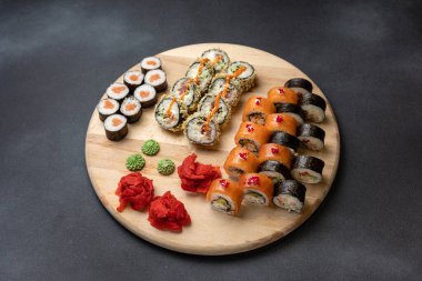 Japon restoranının lezzetli dürümleri.