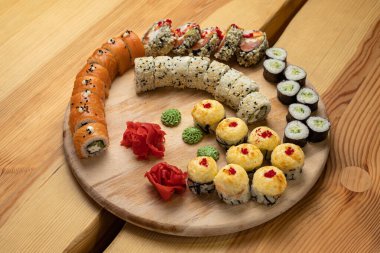 Japon restoranının lezzetli dürümleri.