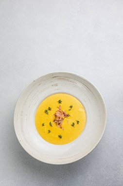 Kabak püresi çorbası. Kapat.