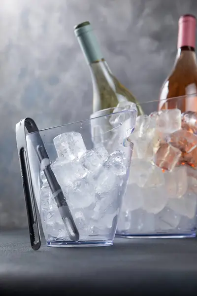 Ice bucket for wine in the kitchen