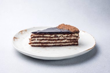 Lokantada lezzetli tatlılar var. Yakın plan.