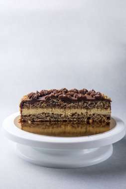 Restoranda nefis bir pasta. Yakın plan.