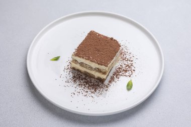 Lokantada lezzetli bir tatlı. Yakın çekimler