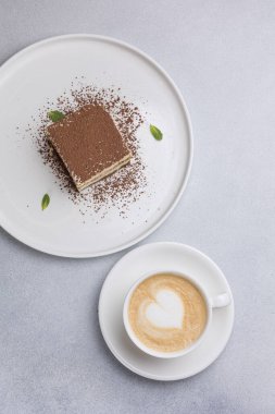 Lokantada lezzetli bir tatlı. Yakın çekimler