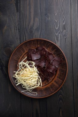 Lokantadan lezzetli mezeler. Kapat.