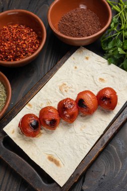 Lokantadan lezzetli mezeler. Kapat.