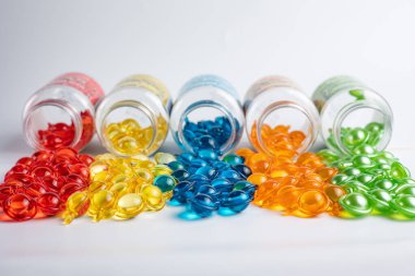 Kozmetik saç yağının yakın çekimi.