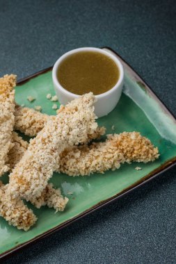 Kara kutuda nefis karides. yakın plan