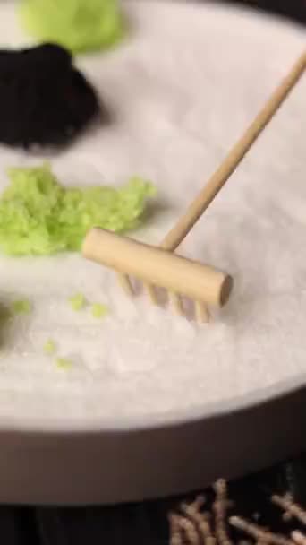 Японський Десерт Піску Крупним Планом — стокове відео