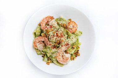 Etli makarna nefis. Üst görünüm