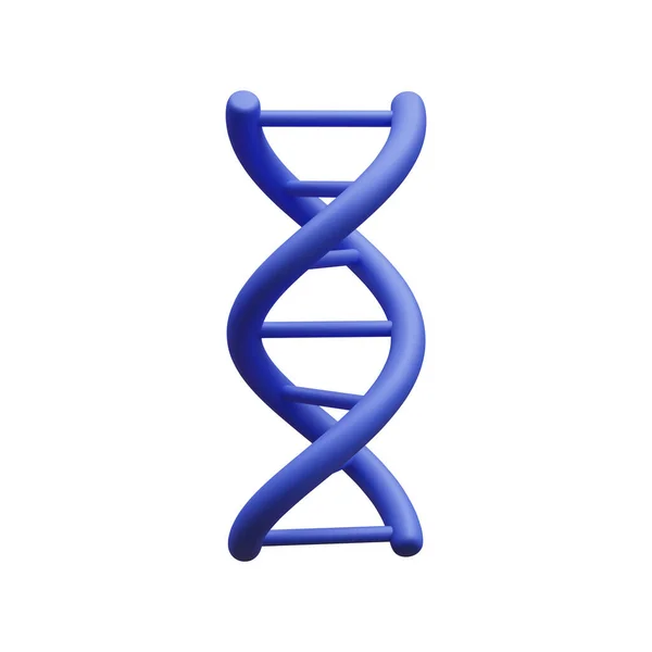 Реалістичний Медичний Спіральний Генетичний Dna Ізольований Білому Тлі Прапор Молекулярної — стоковий вектор