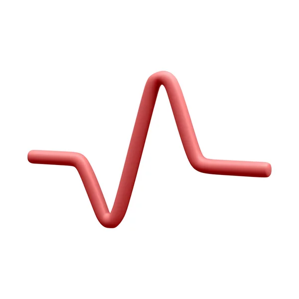 Ρεαλιστική Κόκκινη Γραμμή Παλμού Για Ιατρικές Εφαρμογές Και Ιστοσελίδες Ιατρική — Διανυσματικό Αρχείο