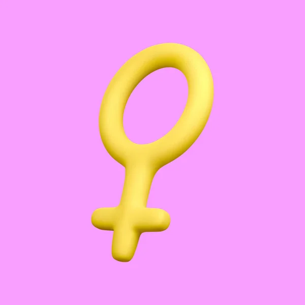Realistisches Männliches Symbol Isoliert Auf Hellem Hintergrund Renderings Gender Ikone — Stockvektor