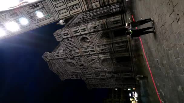 Florencja Włochy Listopad 2022 Wideo Pokazujące Mijający Czas Ludźmi Spacerującymi — Wideo stockowe