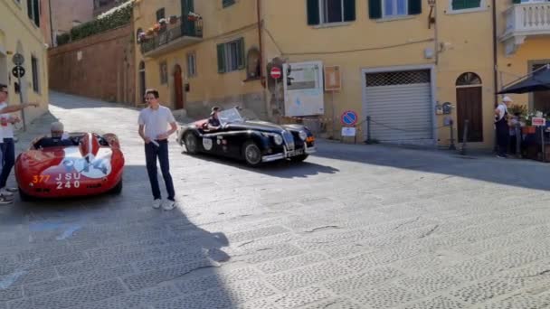 San Miniato Italy Juni 2023 1948 Jaguar Xk120 Roadster Saat — Stok Video