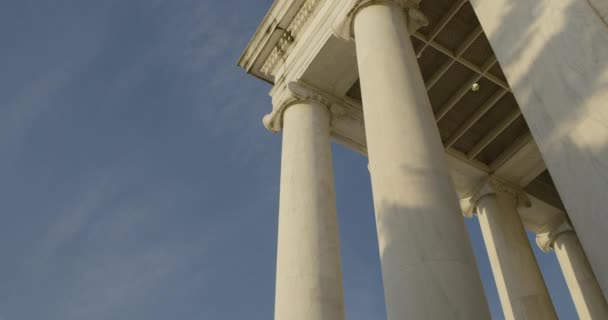 Jefferson Memorial Vista Partir Tiro Médio Nas Costas Washington Belo — Vídeo de Stock