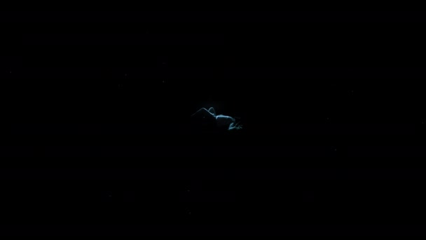 Nsanoğlu Rüya Gibi Bir Uzayda Süzülür Çok Geniş Çok Karanlık — Stok video