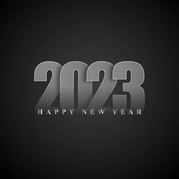 快乐新年2023背景海报横幅宣传单的矢量图解 — 图库矢量图片