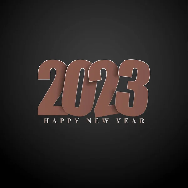 Векторная Иллюстрация Открытке Рекламного Плаката Новым Годом 2023 — стоковый вектор