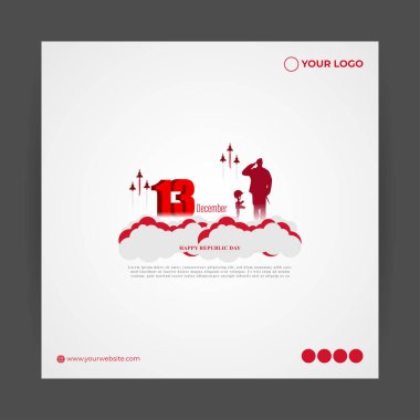 Malta Cumhuriyet Günü pankartı için vektör illüstrasyonu