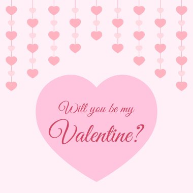 Sevgililer Günü konseptinin vektör illüstrasyonu