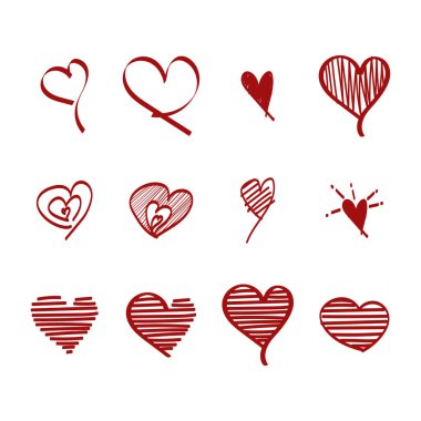 Soyut el çiziminin vektör illüstrasyonuName