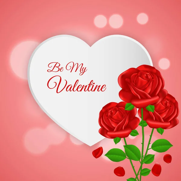 Векторна Ілюстрація Концепції Щасливого Валентина День Привітання — стоковий вектор