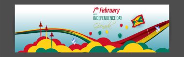 Grenada bağımsızlık günü için vektör illüstrasyonu