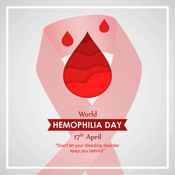 Vector Illustration World Hemophilia Day — ストックベクタ