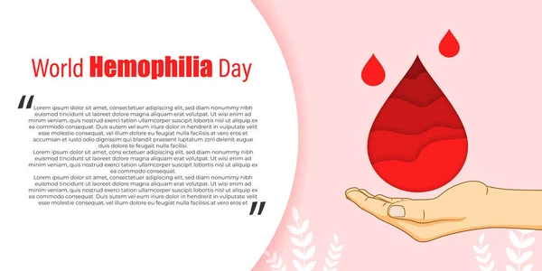 Vector Illustration World Hemophilia Day — Stockový vektor