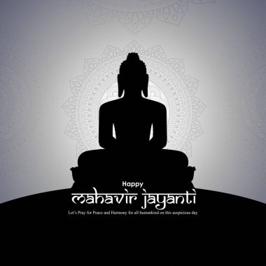 Vector illustration of Mahavir Jayanti concept banner