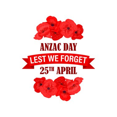 Vector illustration of Anzac Day banner