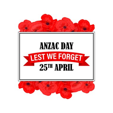 Vector illustration of Anzac Day banner