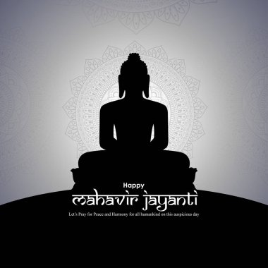 Vector illustration of Mahavir Jayanti concept banner