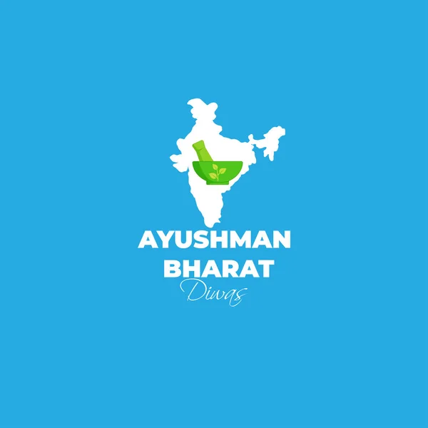 Vektorillustration Für Ayushman Bharat Diwas Bedeutet Gesegneter Indien Tag — Stockvektor