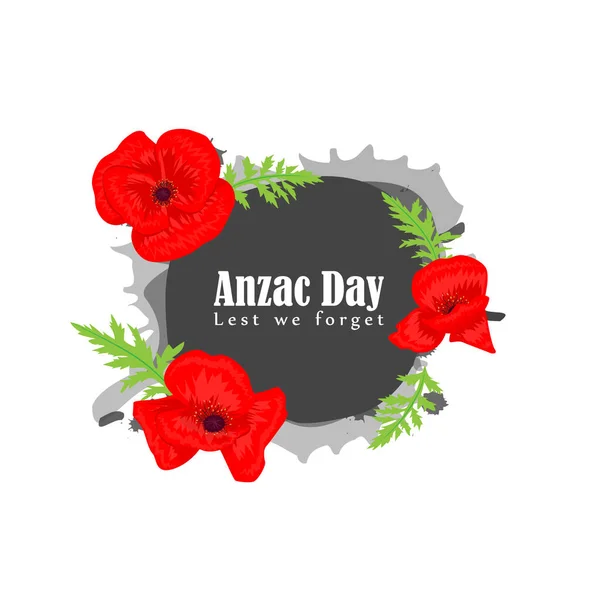 Εικονογράφηση Διανύσματος Του Banner Anzac Day — Διανυσματικό Αρχείο