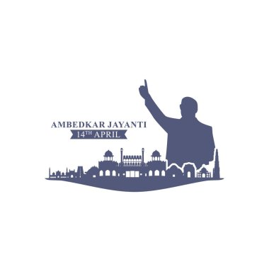 Mutlu Ambedkar Jayanti 'nin vektör illüstrasyonu