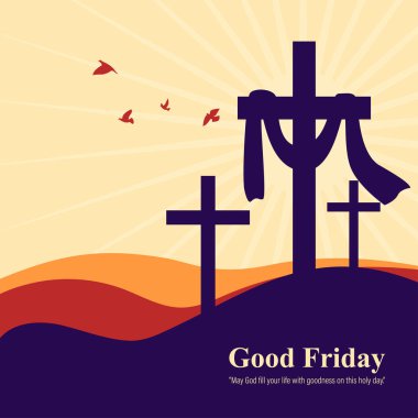 Vector illustration of Good Friday banner