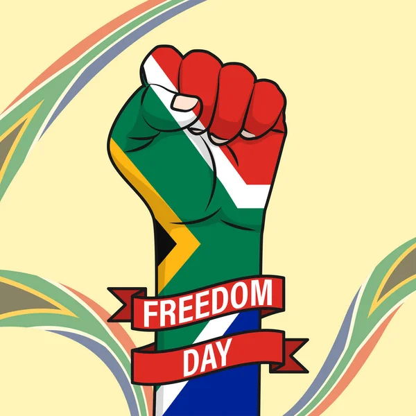 Vector Illustration South Africa Freedom Day — Stock Vector